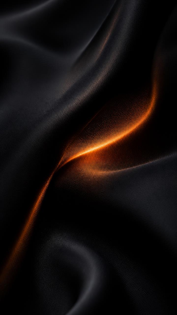 AI generated black silk wallpaper on a phone